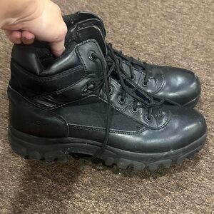 EUC Die Hard Black Shoes Sz 12 Black Lace-Up Boots